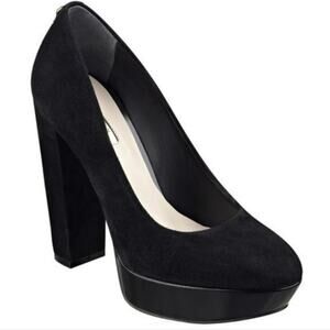 GUESS Padey Suede Black Pumps Size 8.5